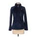 Lilly Pulitzer Fleece Jacket: Below Hip Blue Print Jackets & Outerwear - Women's Size X-Small