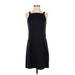 Ann Taylor Casual Dress - Party Square Sleeveless: Black Solid Dresses - Women's Size 6