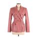Zara Faux Leather Jacket: Below Hip Pink Solid Jackets & Outerwear - Women's Size Medium