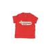 Carter's Short Sleeve T-Shirt: Red Marled Tops - Size 3 Month