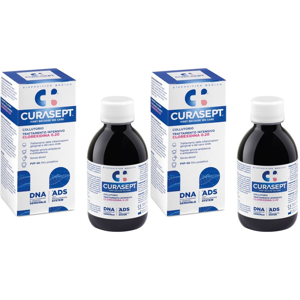 Curasept® ADS Trattamento Intensivo Clorexidina 0,20% 2x200 ml Colluto