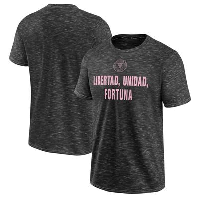 Anthrazitfarbenes Inter Miami CF-T-Shirt für Herren mit Fanatics-Logo Image