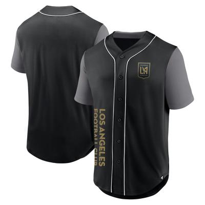 Schwarzes LAFC Balance Fashion-Baseballtrikot mit Fanatics-Logo für Herren Image