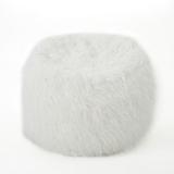 Rounded Faux Fur Bean Bag With Softness And Comfort
