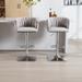 Modern 2PC Bar Stools with Back and Footrest