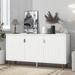 Modern Entryway Table Media Center Console Table with Adjustable Shelves and Storage Sideboard Cabinet for Living Room