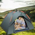 ITOU 5 Person Tent in Blue/Gray | 55.2 H x 90.6 W x 78.8 D in | Wayfair Tent77551-Black