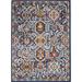 Blue/Orange 69 x 45 x 0.5 in Area Rug - Nourison Rectangle Passion Oriental Machine Made 3'9" x 5'9" Area Rug in Blue/White/Orange | Wayfair