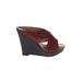 Diane von Furstenberg Wedges: Burgundy Shoes - Women's Size 7