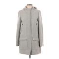 J.Crew Wool Coat: Mid-Length Gray Solid Jackets & Outerwear - Women's Size 10