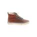 Vans Sneakers: Brown Print Shoes - Women's Size 9 - Round Toe