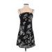 Mi ami Casual Dress - Mini: Black Floral Dresses - Women's Size X-Small