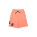 Under Armour Athletic Shorts: Orange Print Sporting & Activewear - Kids Boy's Size X-Large