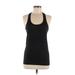 Lululemon Athletica Active Tank Top: Black Solid Activewear - Women's Size 8