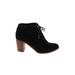 TOMS Ankle Boots: Black Solid Shoes - Women's Size 7 1/2 - Almond Toe
