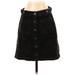 Madewell Casual A-Line Skirt Knee Length: Black Print Bottoms - Women's Size 4