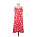 Billabong Casual Dress - Mini Square Sleeveless: Red Print Dresses - Women's Size Small