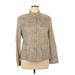 Lafayette 148 New York Blazer Jacket: Below Hip Tan Jackets & Outerwear - Women's Size 16