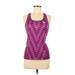 Sugoi Active Tank Top: Purple Print Activewear - Women's Size Medium