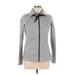 Lululemon Athletica Track Jacket: Below Hip Gray Print Jackets & Outerwear - Women's Size 10