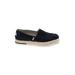 TOMS Flats: Slip On Platform Boho Chic Black Print Shoes - Women's Size 7 - Round Toe