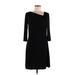 White House Black Market Cocktail Dress - Sheath: Black Solid Dresses - Women's Size Medium