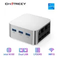 Chatreey t8 intel celeron n100 mini pc ssd windows 11 computer dual lan drei hdmi firewall server