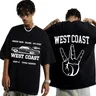 Westküste Rapper T-Shirt Hip Hop Snoop Dogg Dr. Dre Cool Print T-Shirt Männer Frauen Vintage Kurzarm