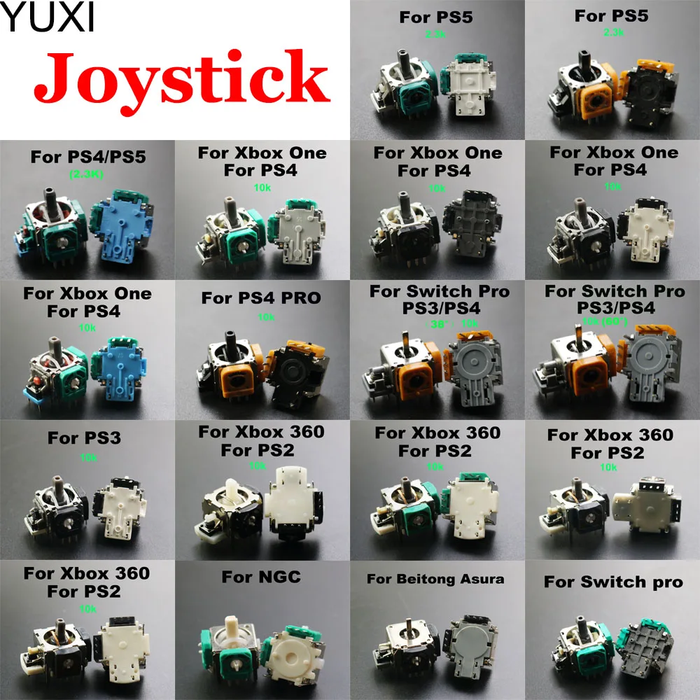 1 Stück für Xbox One Switch Pro NGC Controller 3pin 3D Analog Stick Joystick Rocker Sensor Modul Ersatz für ps3 ps4 ps5 Image