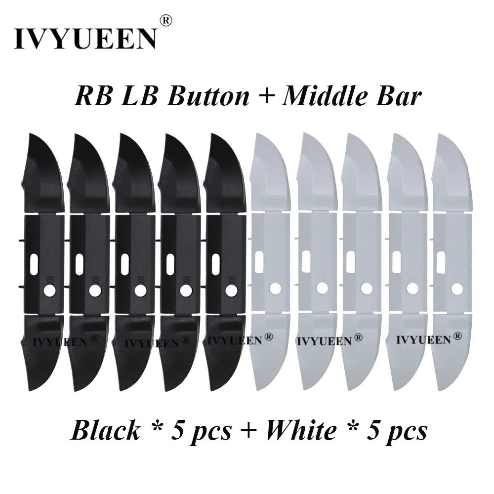 IVYUEEN 10 Sets für XBox Series X S Controller RB LB Bumper Trigger Button Mod Kit Middle Bar Halter Ersatz Reparatur Teile Image