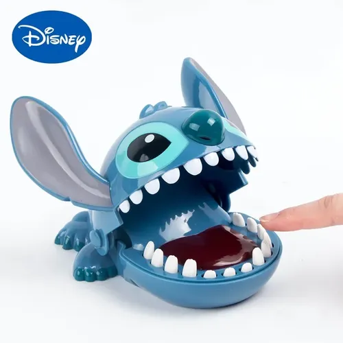 16cm Disney Stich Biss Finger Figuren Stich Zahnarzt Push Zähne lustige Spiel Modell Spielzeug