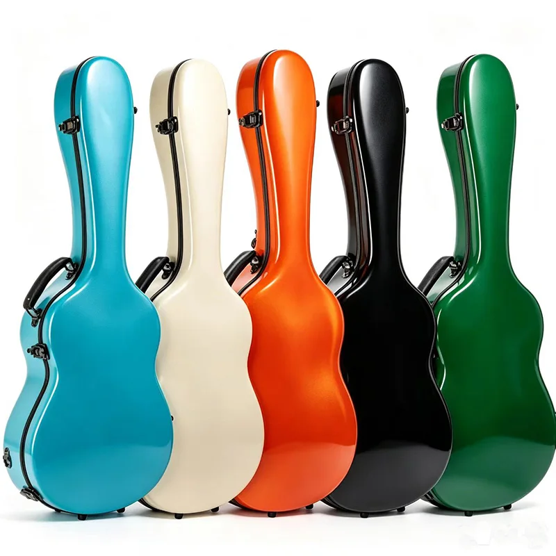 Doppelgurte 39/41 Zoll klassischer/Folk-Gitarrenkoffer FRP Anti-Drop-Kompressions-Stoßdämpfungsbox Image