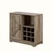 Gracie Oaks Morrise 31.55 Bar Cabinet Wood in Gray | 32 H x 31.55 W x 15.75 D in | Wayfair 3C094FB1AB484C25934F2116D573BA89