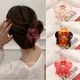 Ruoshui Frau Floral Haarnadeln Transparent Haar Krallen Haar Krallen Frauen Haar Zubehör