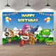 Glücklich Cartoon Kind Geburtstag Party Fotografie Hintergrund Super Flügel Thema Foto Hintergrund