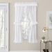 Winston Porter Rubit 54" x 84" Ruffled Priscilla Pair Curtains, Navy in White | 27" W x 63" L | Wayfair 496942527D12402190632C3B5A144E25