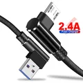 Cavo dati caricabatterie telefono USB cavo dati 90 gradi ricarica rapida tipo-c Micro USB per IPhone