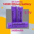 Batteria 14500 ad alta capacità 3.7V 3400mAh batteria ricaricabile agli ioni di litio per batteria a