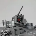 Metall Statische Waffe Station für 1/16 Abrams M1A2 RC Tank Dekoration Ersatzteile TH21286-SMT4