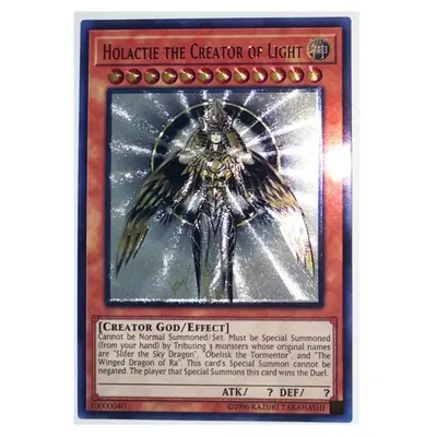 Yu gi oh holactie der Schöpfer des Lichts 10000040 der Goldfang Englisch Spielzeug Hobbys Hobby Image