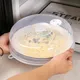 Large Microwave Splatter Cover Lid with Steam Vent Fresh Keeping Kitchen Stackable Sealing Disk