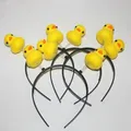 Little Yellow Duck Headband Headdress Wash Face Thin Headwear Makeup Facial Mask Hair Holder Women