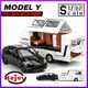 Metal Cars Toys Scale 1/32 Tesla Model Y Caravan Diecast Alloy Car Model for Boys Children Kids Toy