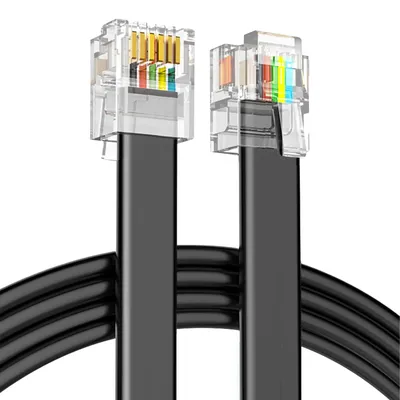 6 Pin RJ Adapter Panel Separation Extension Cable For Yaesu FT-7800 FT-8800 FT-7900 FT-8900 16 Feet Car Radio Converter Line 5M