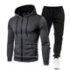 Men Casual Sets 2021 Spring Autumn New Brand Jogger Tracksuit Zipper Hoodies Pants 2PC Sets Men's