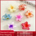 4cm/8cm Flower Shaped Hair Claws Non-Slip Strong Hold Hawaiian Shark Jaw Clips For Women Girls