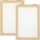 2 Pcs Silk Screen Paper Frame Student Picture Frames DIY Crafting Copper Making Mold