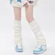 Lolita Long Socks Women Leg Warmers Knitted Warm Foot Cover JK College Style Knitted Socks Autumn