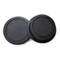 Replacement Lens Cover For Canon 700D 70D 6D2 5D4 1DX Mount DSLR Rear Lens Cap + Camera Body Cap Set