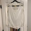 Free People Tops | Long Sleeve Free People Shirt | Color: White | Size: M
